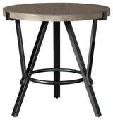 Zontini Light Brown End Table - Ella Furniture