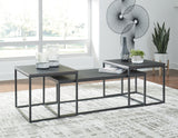 Yarlow Black Table (Set Of 3) - Ella Furniture