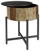 Nashbryn Gray/brown End Table - Ella Furniture