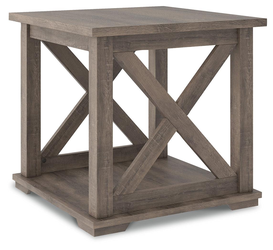 Arlenbry Gray End Table - Ella Furniture