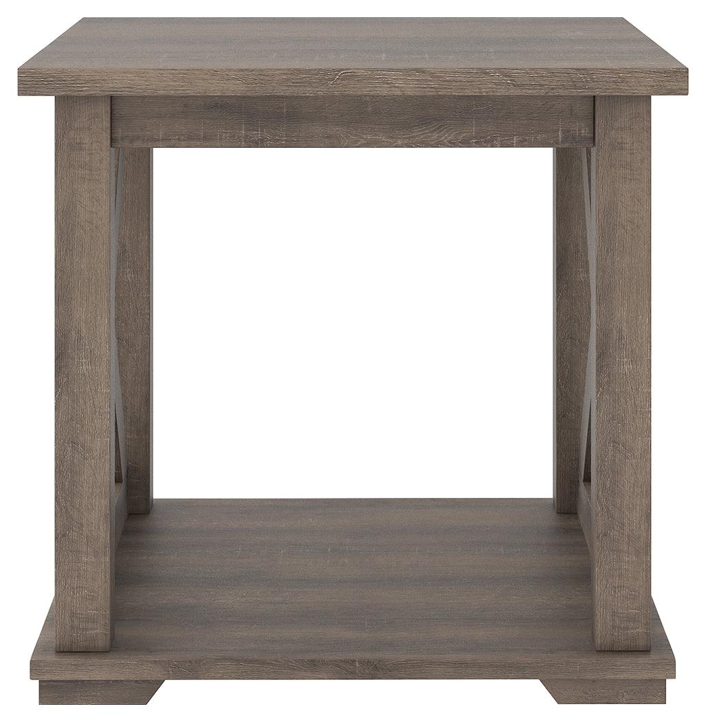 Arlenbry Gray End Table - Ella Furniture