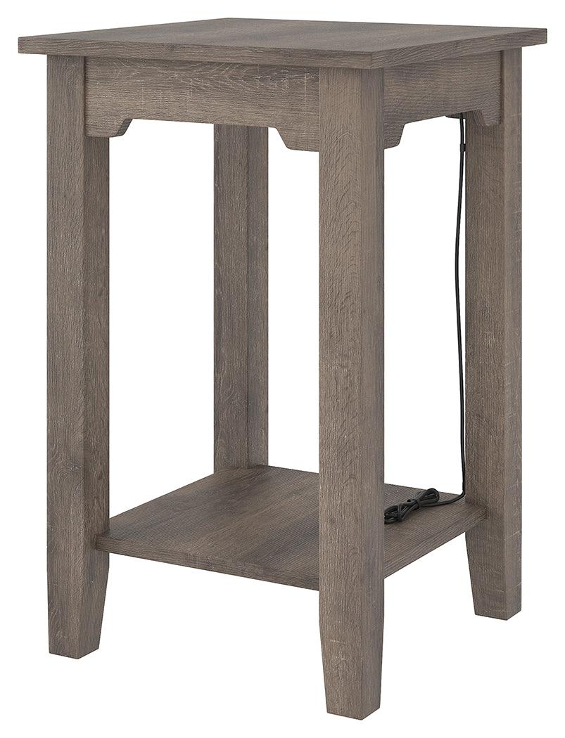 Arlenbry Gray Chairside End Table - Ella Furniture