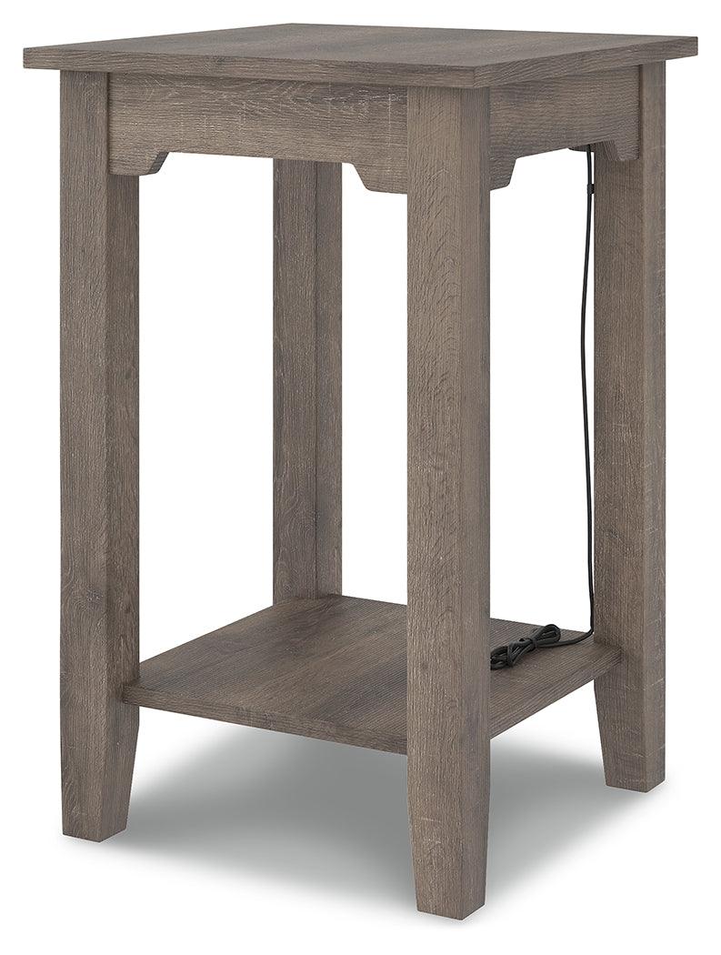 Arlenbry Gray Chairside End Table - Ella Furniture