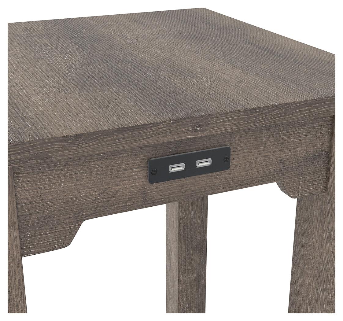 Arlenbry Gray Chairside End Table - Ella Furniture