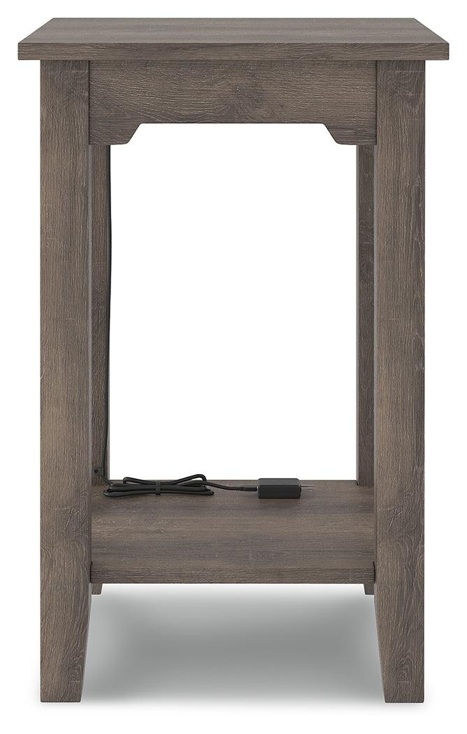 Arlenbry Gray Chairside End Table - Ella Furniture