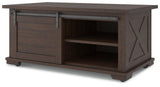 Camiburg Warm Brown Coffee Table - Ella Furniture