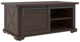 Camiburg Warm Brown Coffee Table - Ella Furniture