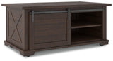 Camiburg Warm Brown Coffee Table - Ella Furniture