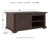 Camiburg Warm Brown Coffee Table - Ella Furniture