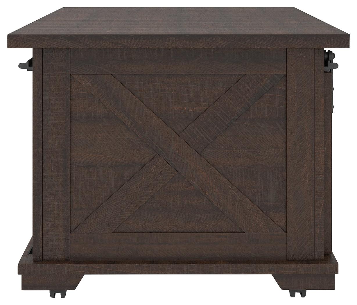 Camiburg Warm Brown Coffee Table - Ella Furniture