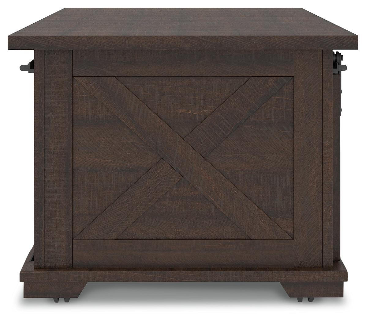 Camiburg Warm Brown Coffee Table - Ella Furniture