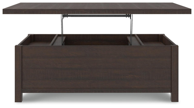 Camiburg Warm Brown Coffee Table With Lift Top