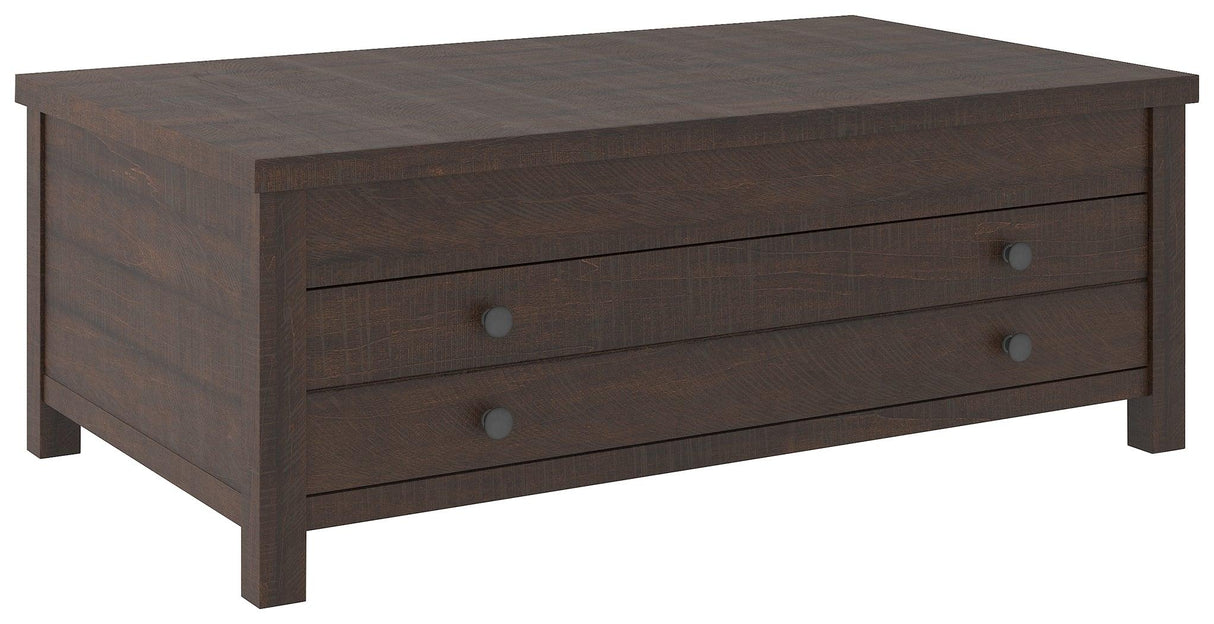 Camiburg Warm Brown Coffee Table With Lift Top - Ella Furniture