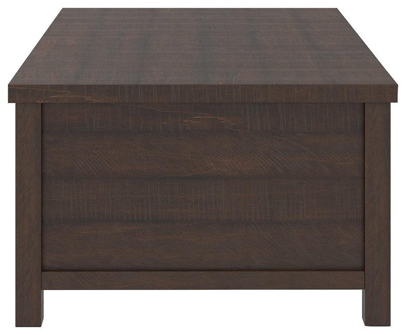 Camiburg Warm Brown Coffee Table With Lift Top - Ella Furniture