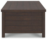 Camiburg Warm Brown Coffee Table With Lift Top - Ella Furniture