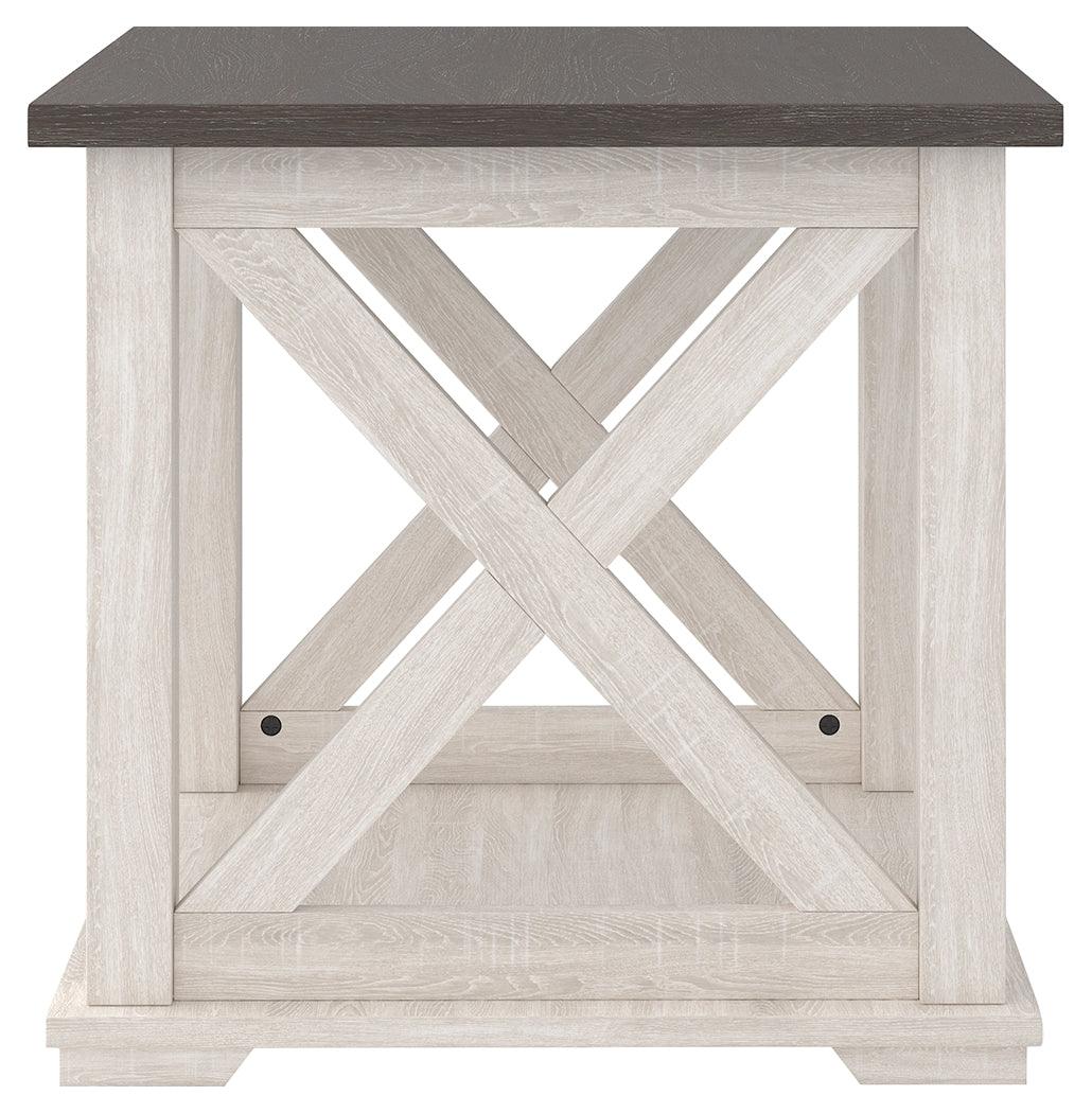 Dorrinson Two-tone End Table - Ella Furniture