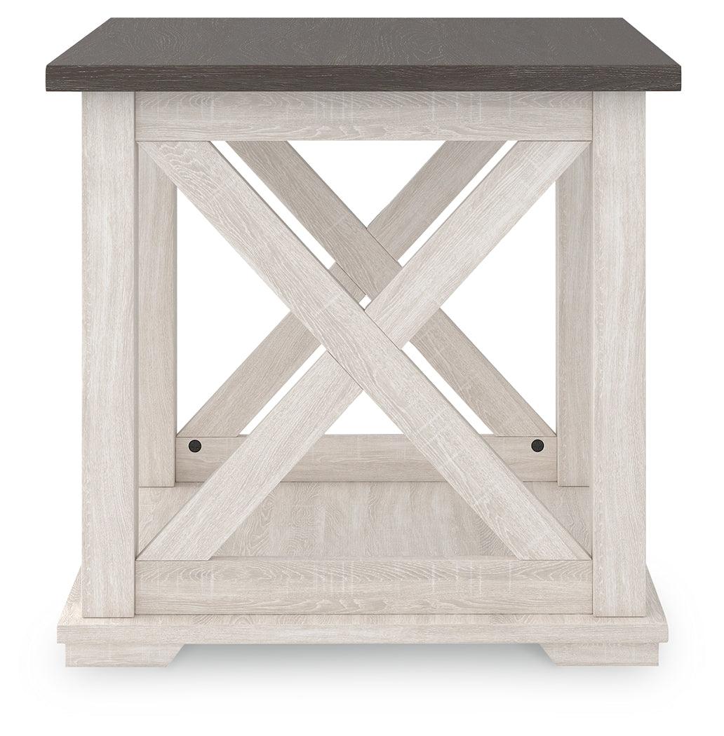 Dorrinson Two-tone End Table - Ella Furniture