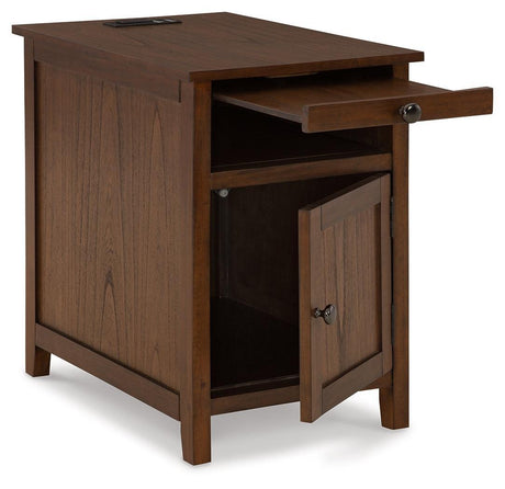 Treytown Brown Chairside End Table - Ella Furniture