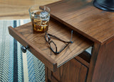 Treytown Brown Chairside End Table - Ella Furniture