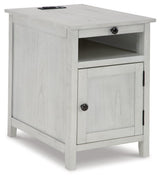 Treytown Antique White Chairside End Table - Ella Furniture