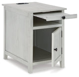 Treytown Antique White Chairside End Table - Ella Furniture