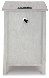 Treytown Antique White Chairside End Table - Ella Furniture