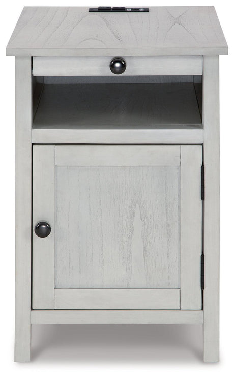 Treytown Antique White Chairside End Table - Ella Furniture