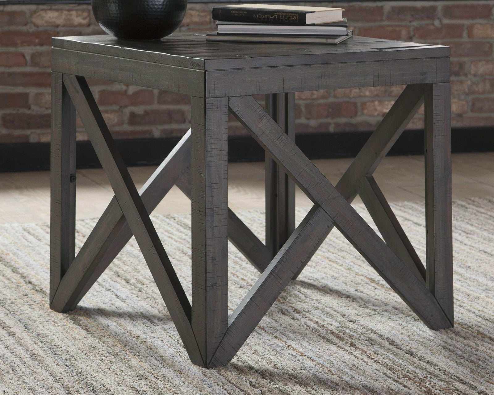 Haroflyn Gray Coffee Table With 1 End Table - Ella Furniture