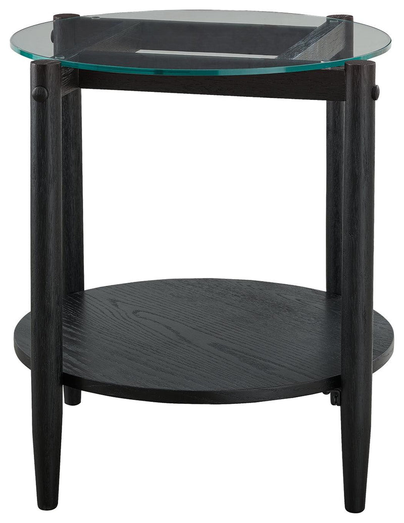 Westmoro Black End Table - Ella Furniture