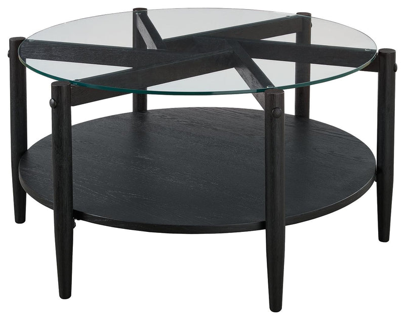 Westmoro Black Coffee Table - Ella Furniture