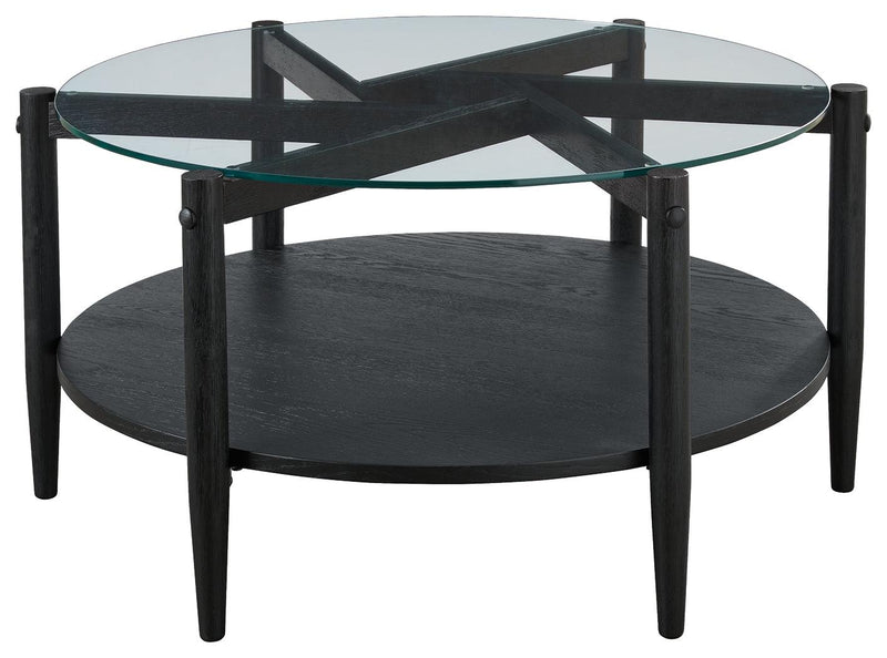 Westmoro Black Coffee Table - Ella Furniture