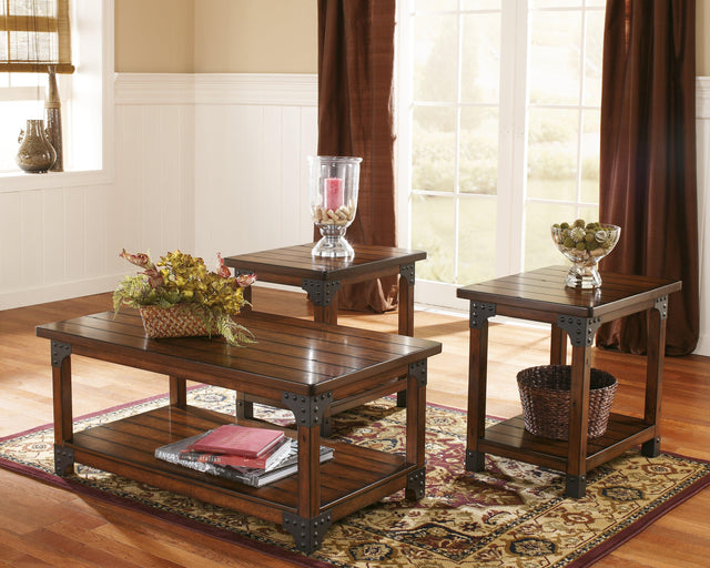 Murphy Medium Brown Table (Set Of 3) - Ella Furniture