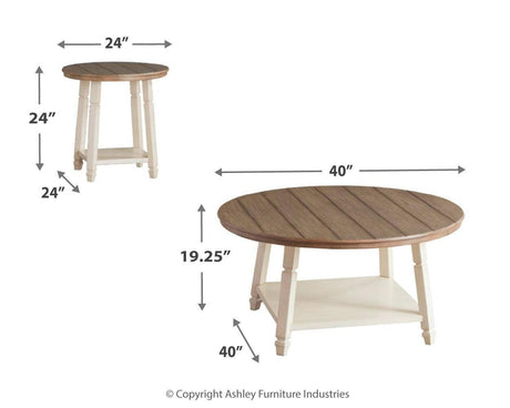 Bolanbrook Two-tone Table (Set Of 3) - Ella Furniture