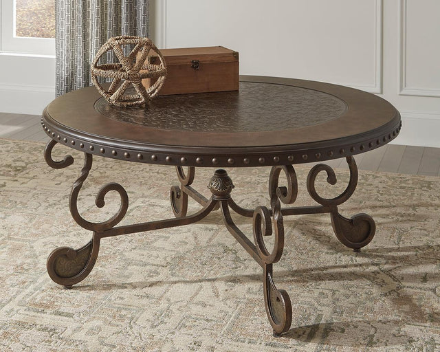 Rafferty Dark Brown Coffee Table - Ella Furniture