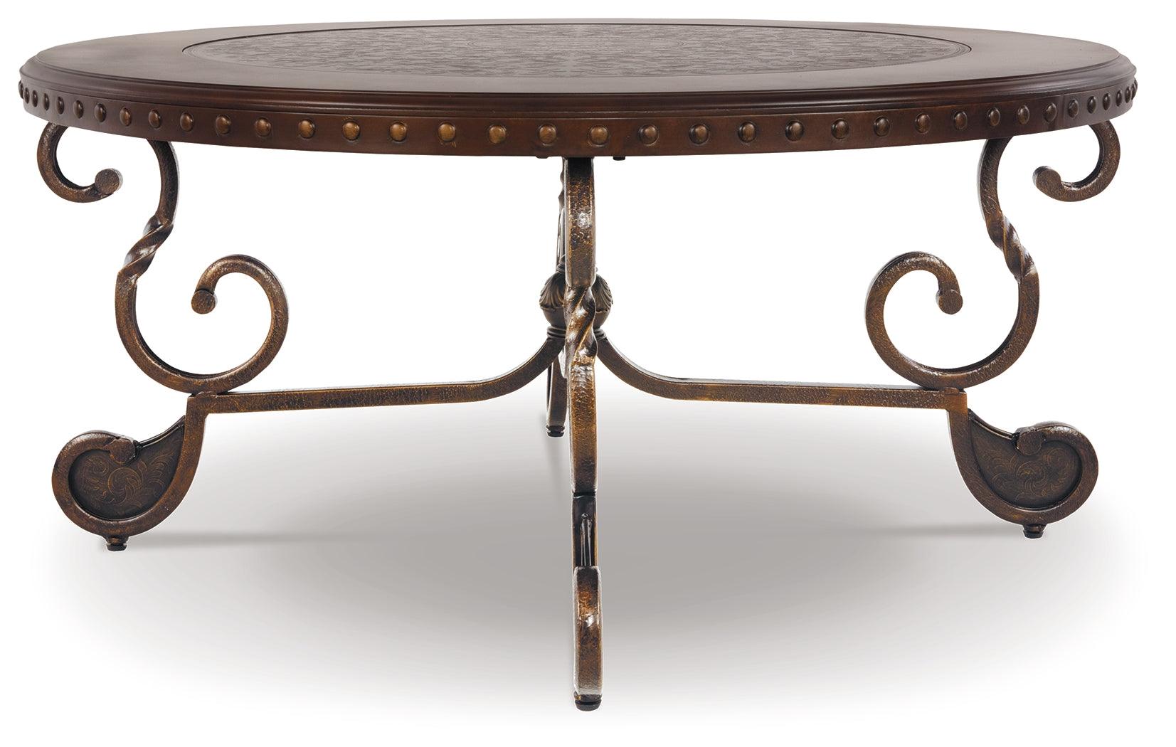 Rafferty Dark Brown Coffee Table - Ella Furniture