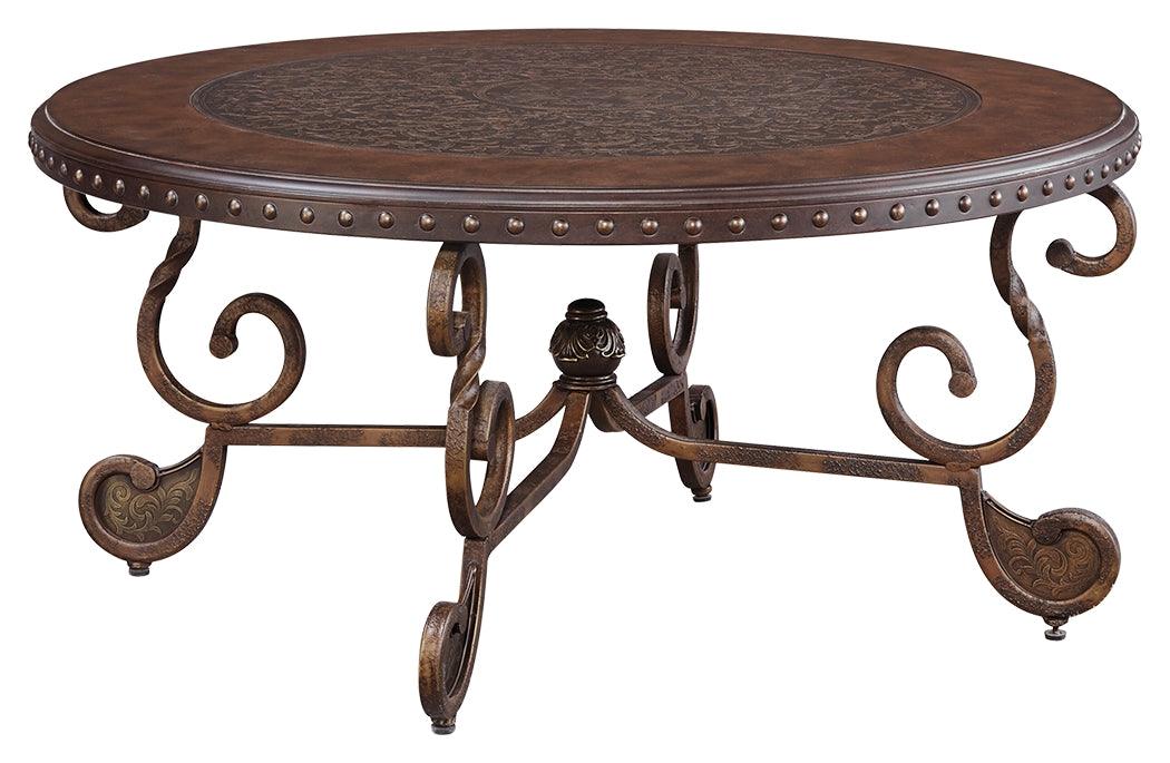 Rafferty Dark Brown Coffee Table - Ella Furniture