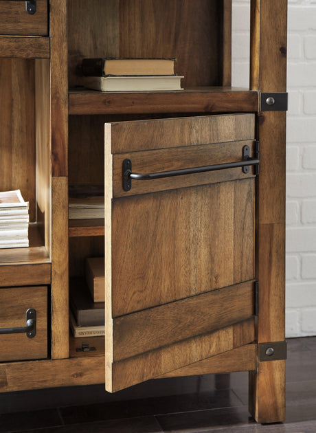 Roybeck Light Brown/bronze Accent Cabinet - Ella Furniture