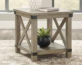 Aldwin Gray End Table - Ella Furniture