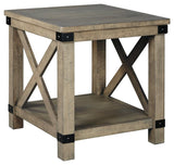 Aldwin Gray End Table - Ella Furniture