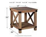 Aldwin Gray End Table - Ella Furniture