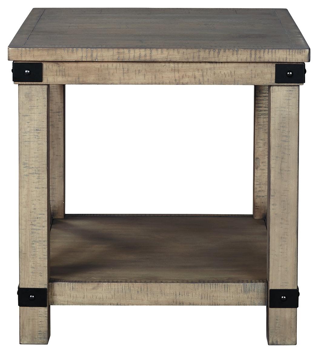 Aldwin Gray End Table - Ella Furniture