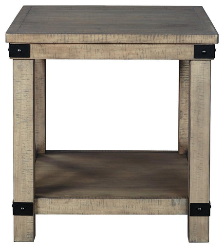 Aldwin Gray End Table - Ella Furniture
