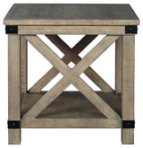 Aldwin Gray End Table - Ella Furniture