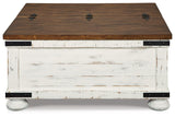 Wystfield White/Brown Coffee Table - Ella Furniture