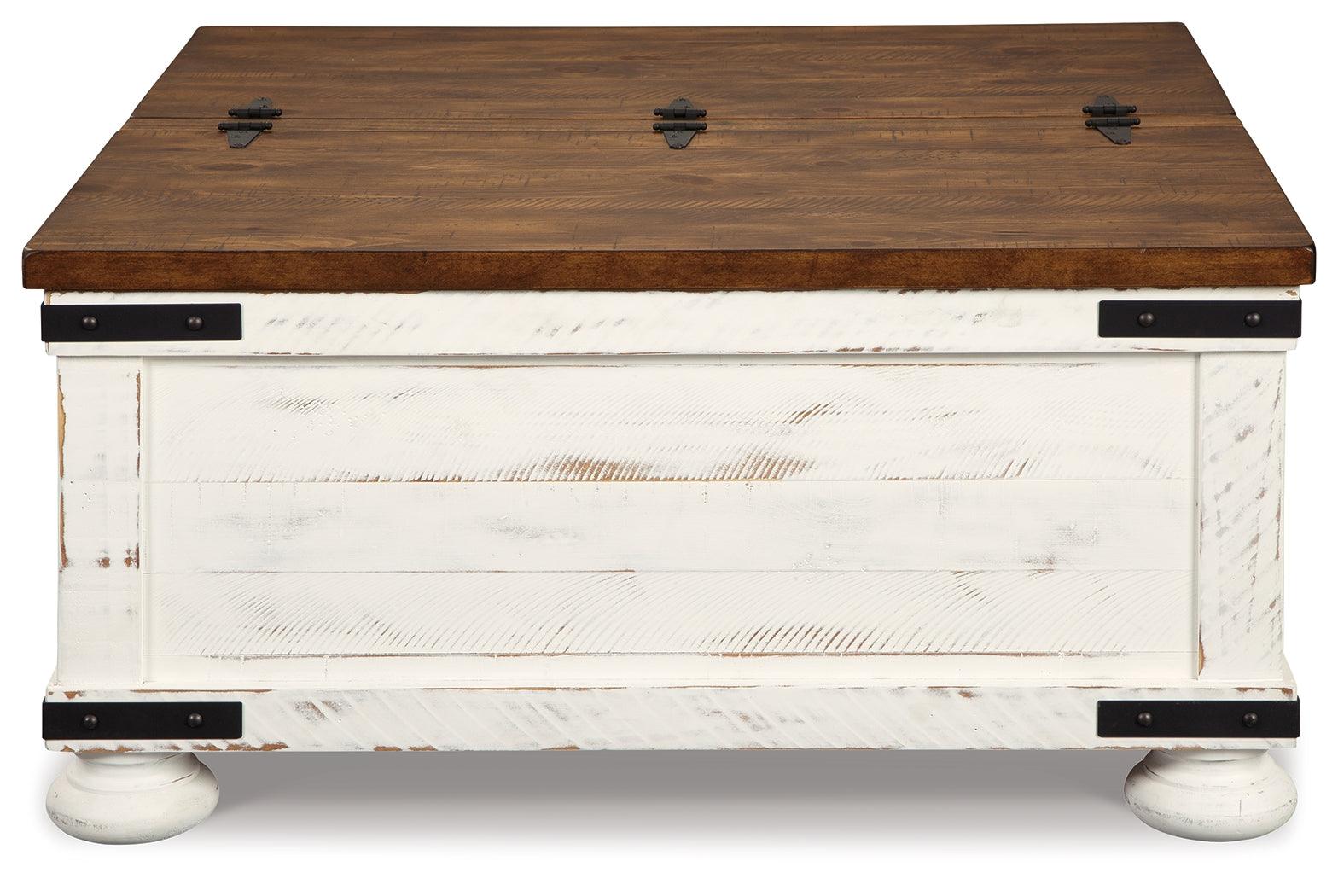 Wystfield White/Brown Coffee Table - Ella Furniture