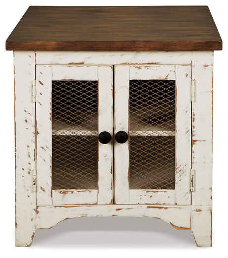 Wystfield White/Brown End Table - Ella Furniture