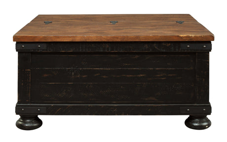 Valebeck Black/brown Coffee Table With Lift Top - Ella Furniture