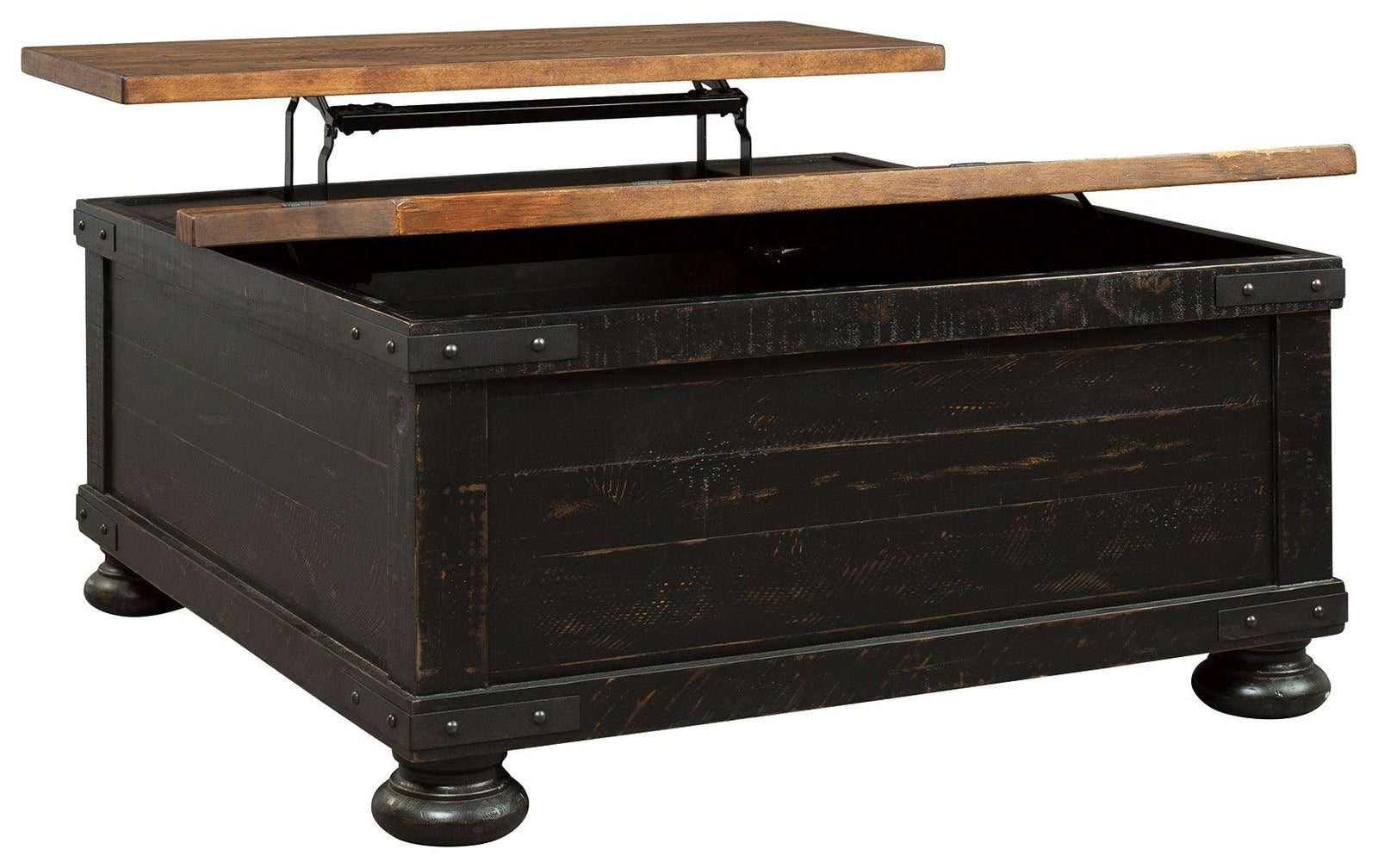 Valebeck Black/brown Coffee Table With Lift Top - Ella Furniture