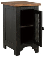 Valebeck Black/brown Chairside End Table - Ella Furniture