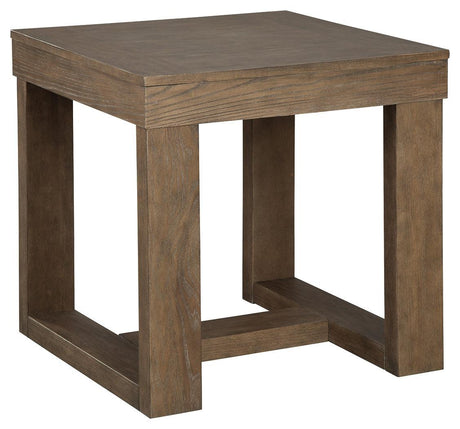 Cariton Gray End Table - Ella Furniture